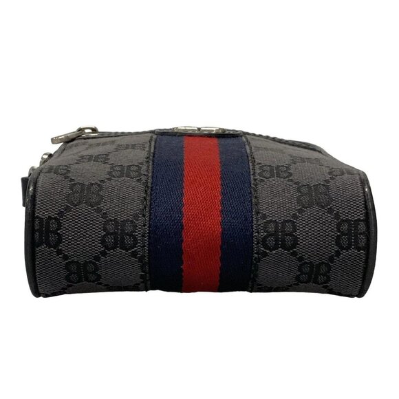 Auth BALENCIAGA The Hacker Shoulder Zip Bag - Picture 5 of 16